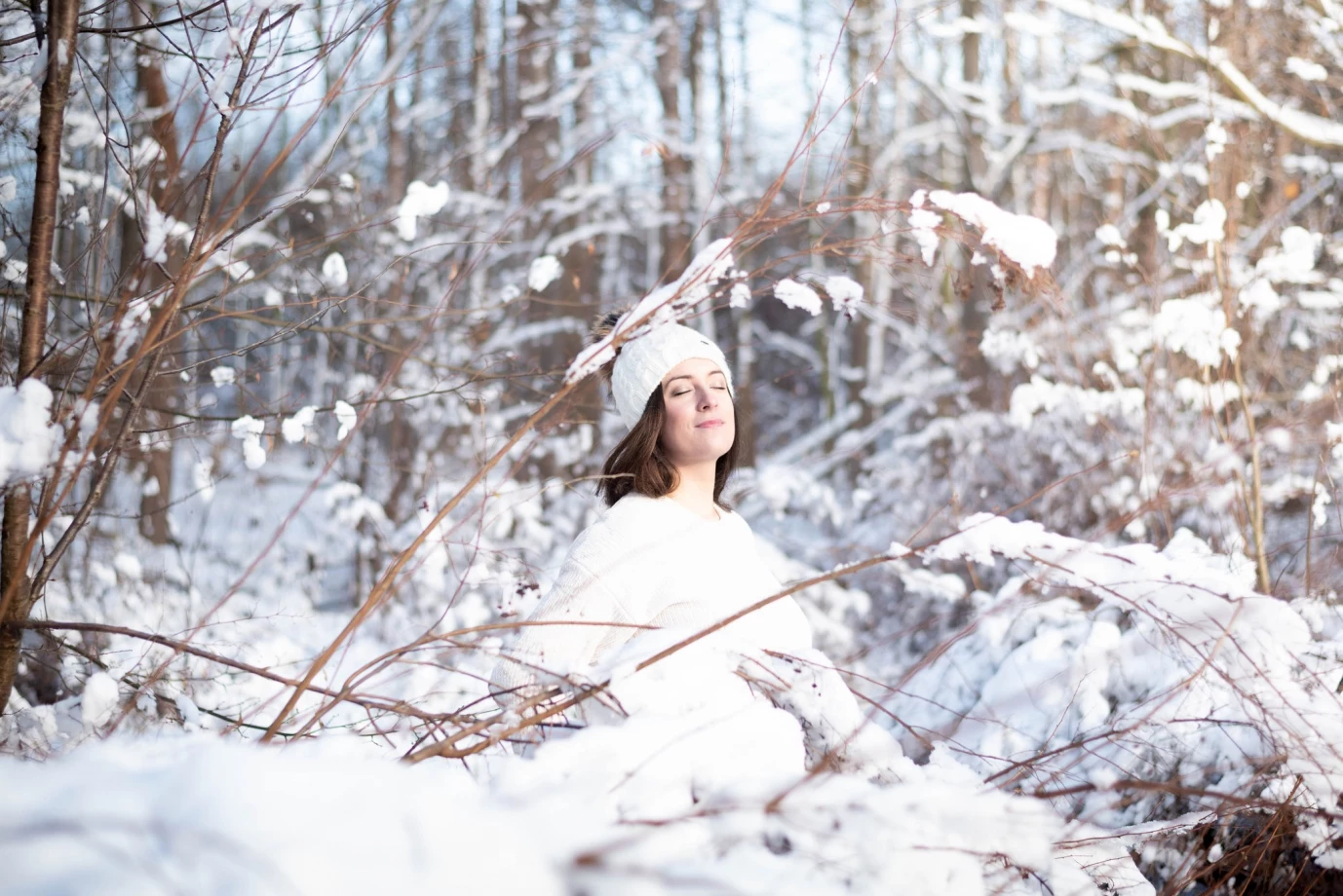 zdjęcia trojmiasto fotograf laura-borkowska portfolio zimowe sesje zdjeciowe zima snieg