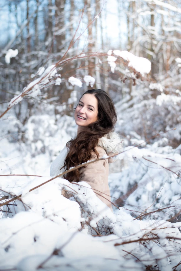 fotograf trojmiasto laura-borkowska portfolio zimowe sesje zdjeciowe zima snieg