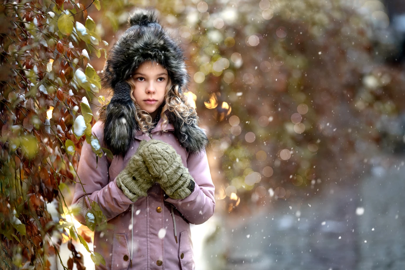 fotograf lublin natalia-rudenco-fotografia portfolio zimowe sesje zdjeciowe zima snieg